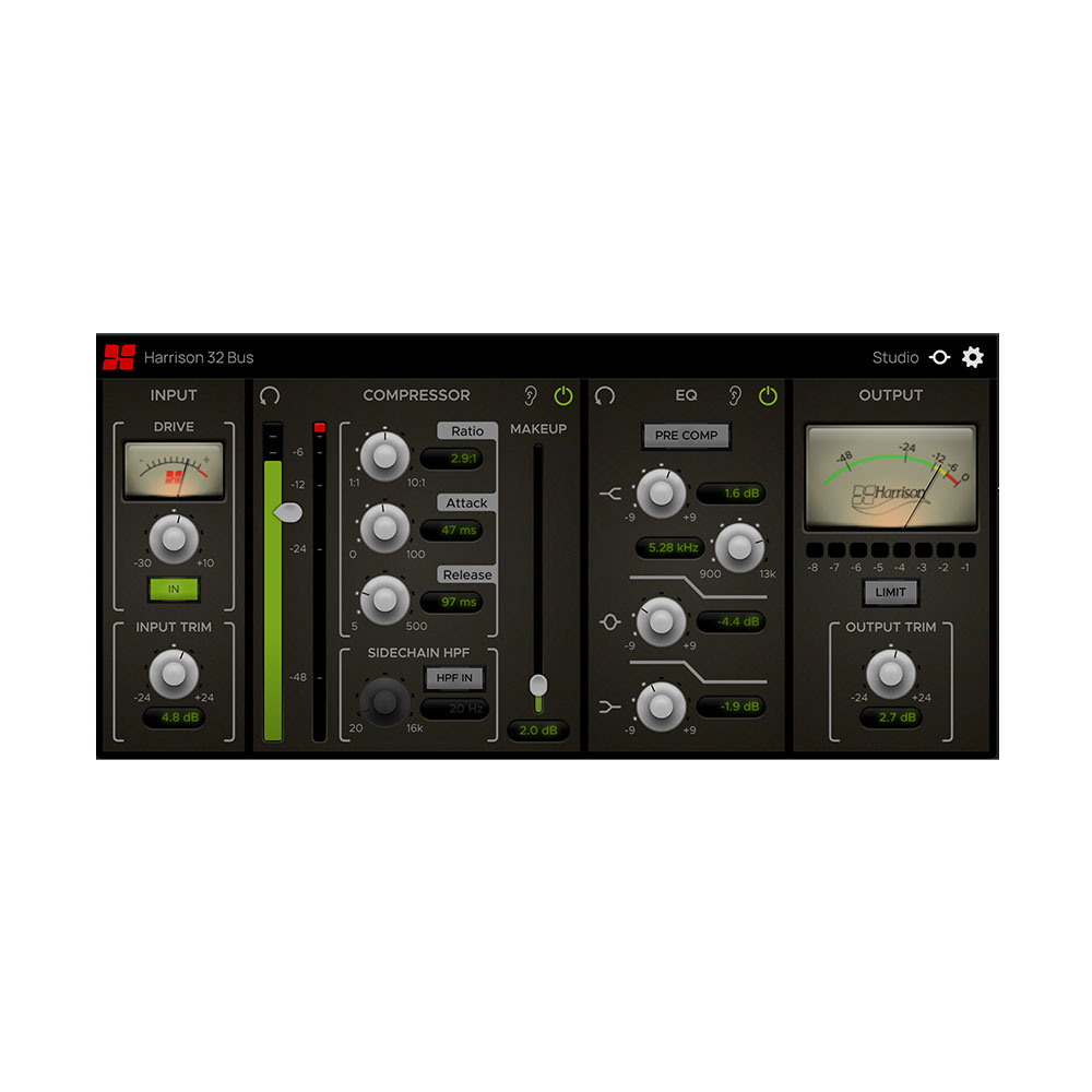 Harrison 32C Vocal Intensity Processor plug-in: quick vocal and dialogue  touch-ups 